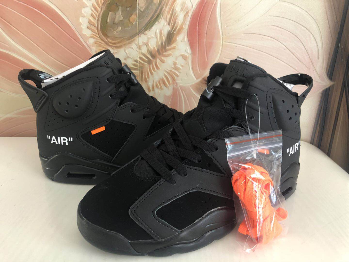 Air Jordan 6 Off White Black Shoes - Click Image to Close